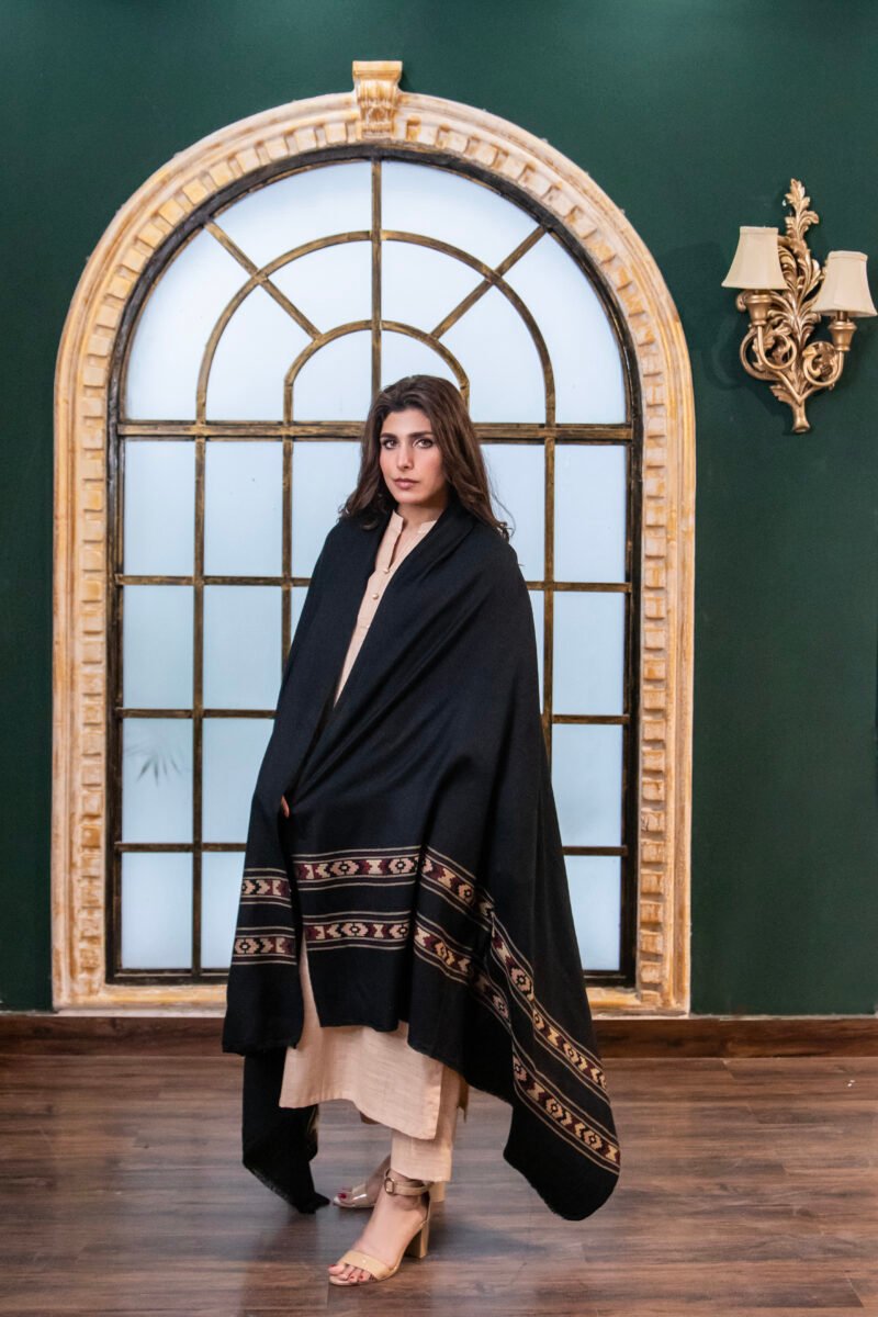 Black Jacquard  Shawl